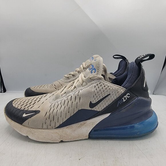 Nike Air Max 270 GS Womens 5.5 Football Grey Thunder Blue Sneaker Shoe 943345-03 - Picture 15 of 15